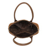 Borsa bauletto Mariella Burani in ecopelle scamosciata con logo impresso MB043