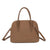 Borsa bauletto Mariella Burani in ecopelle scamosciata con logo impresso MB043