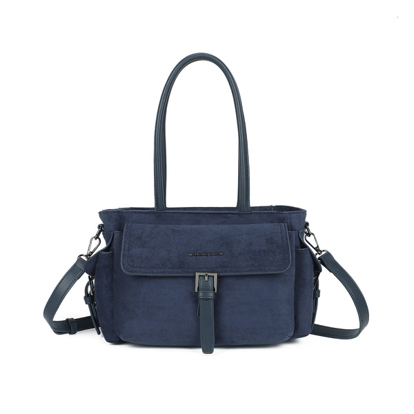 Borsa spalla Mariella Burani in ecopelle scamosciata morbida con patta MB047