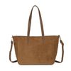 Borsa spalla shopper in ecopelle scamosciata con borchie 2281