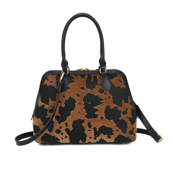 Borsa bauletto in ecopelle effetto muccato Mariella Burani con postina MB056
