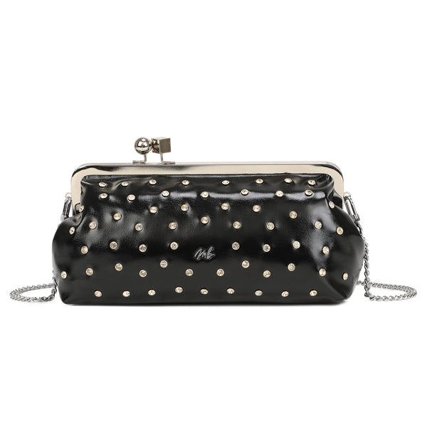 Borsa pochette in ecopelle con strass Mariella Burani MB6317