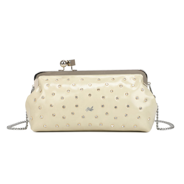 Borsa pochette in ecopelle con strass Mariella Burani MB6317