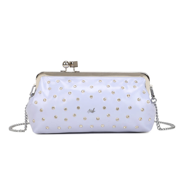 Borsa pochette in ecopelle con strass Mariella Burani MB6317