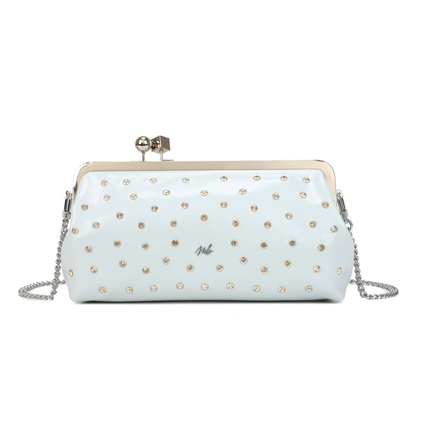 Borsa pochette in ecopelle con strass Mariella Burani MB6317