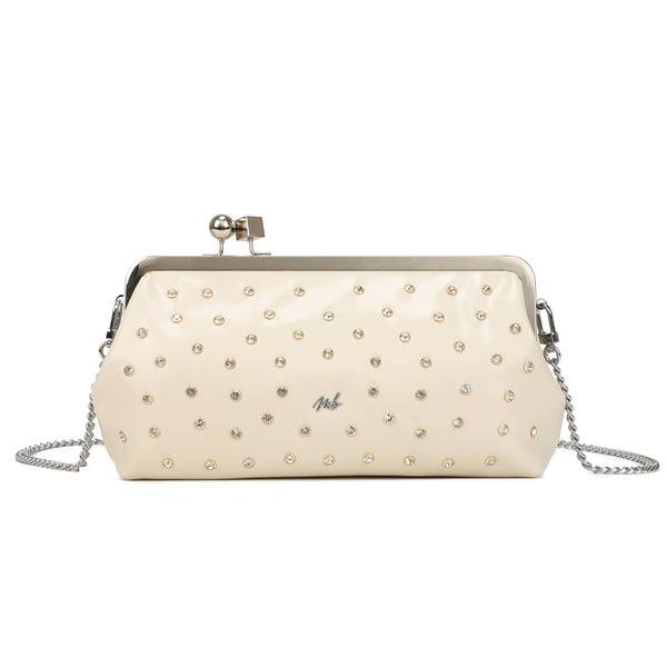 Borsa pochette in ecopelle con strass Mariella Burani MB6317