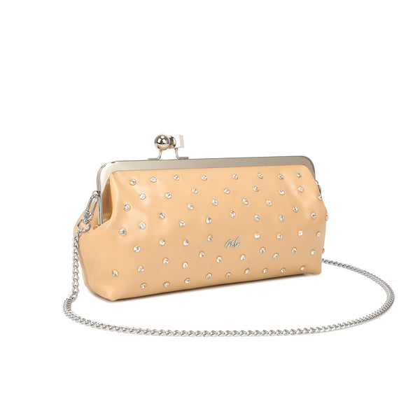Borsa pochette in ecopelle con strass Mariella Burani MB6317
