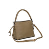Borsa ecopelle martellata a coulisse con manico intrecciato EC5087