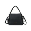 Borsa ecopelle martellata a coulisse con manico intrecciato EC5087