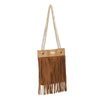 Borsetta shopper in ecopelle a frange e tracolla a catena Enrico Coveri EC6325