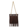 Borsetta shopper in ecopelle a frange e tracolla a catena Enrico Coveri EC6325