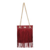 Borsetta shopper in ecopelle a frange e tracolla a catena Enrico Coveri EC6325