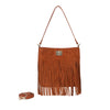 Borsetta shopper piatta a spalla con frange Valentino Creations VC619