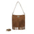 Borsetta shopper piatta a spalla con frange Valentino Creations VC619
