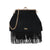 Borsa clutch in ecopelle scamosciata con frange Enrico Coveri EC6330