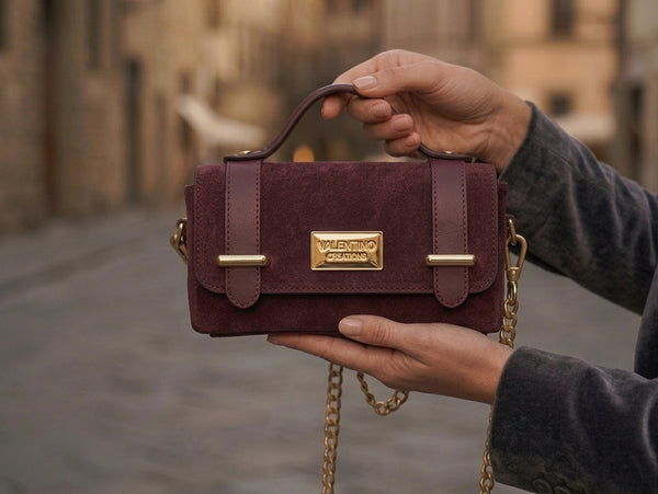 Borsetta Valentino Creations in vera pelle scamosciata V853C