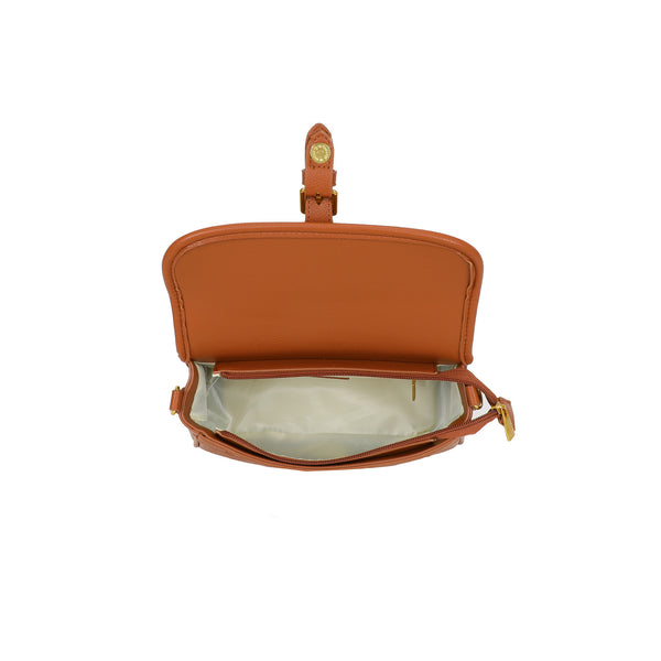 Borsetta sella a spalla in ecopelle e stampa a rilievo Enrico Coveri EC2229