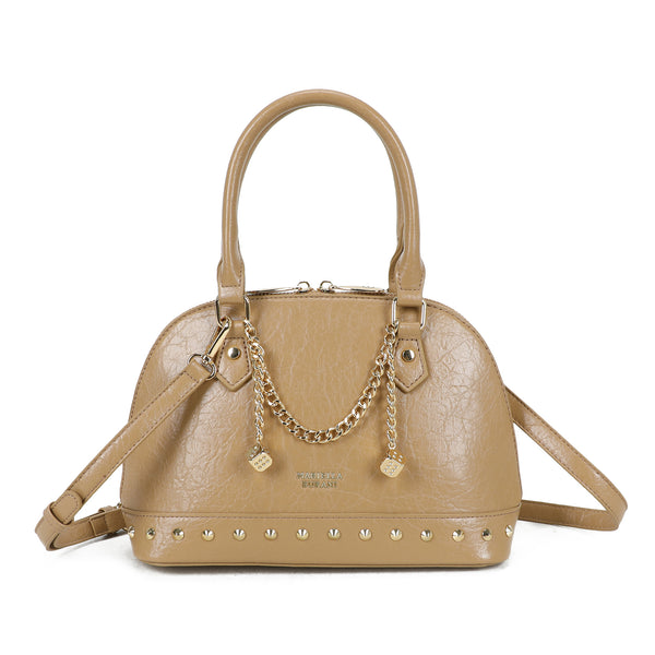 Borsa bauletto in ecopelle con charms e borchie Mariella Burani MB7064