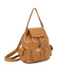 Zainetto in ecopelle con tasche e patta e chiusura a coulisse MB7062