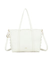 Borsa spalla shopper in ecopelle con borchie laterali Mariella Burani MB710