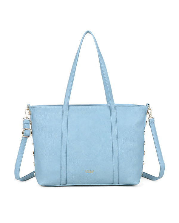Borsa spalla shopper in ecopelle con borchie laterali Mariella Burani MB710