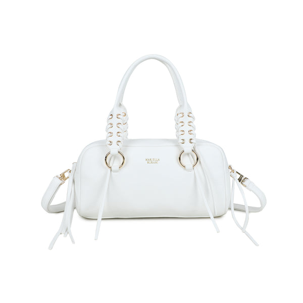 Borsa bauletto in ecopelle effetto vintage con frange Mariella Burani MB717
