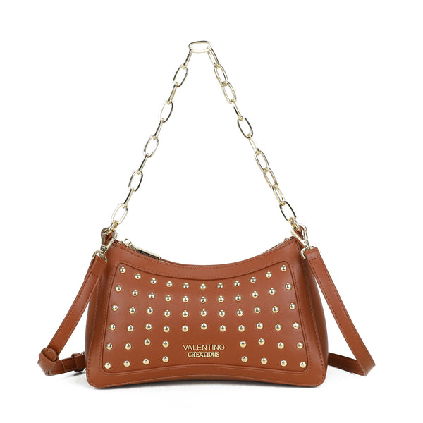 Borsetta in ecopelle Valentino Creations con manico a catena e borchie VC626