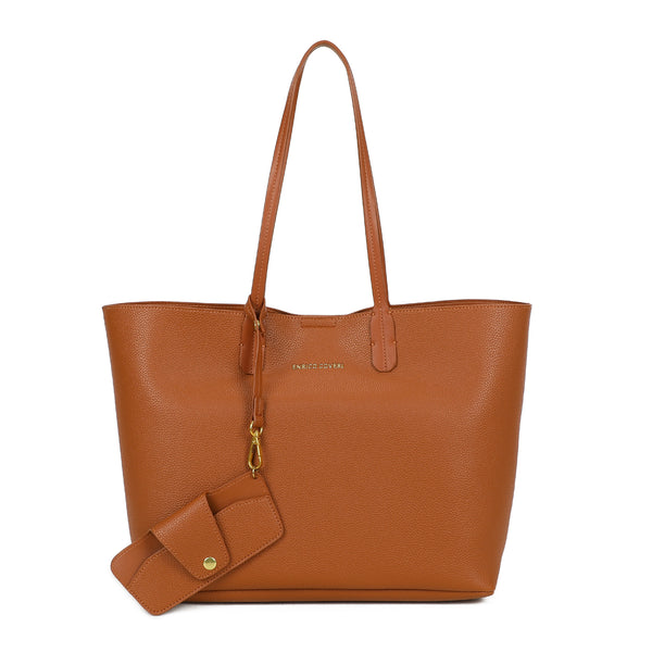 Borsa shopper in ecopelle Enrico Coveri con portaocchiali EC6281