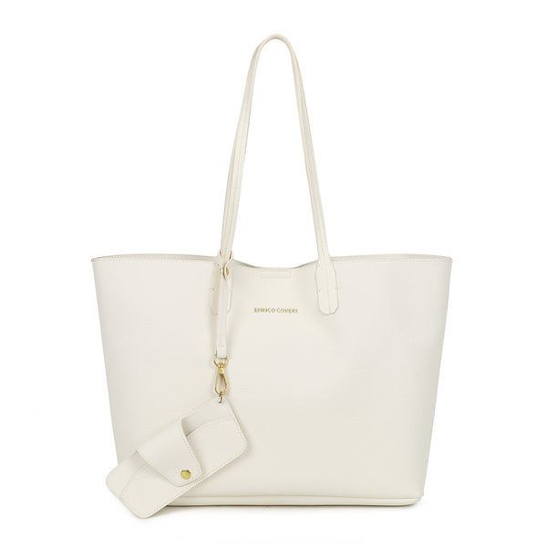 Borsa shopper in ecopelle Enrico Coveri con portaocchiali EC6281