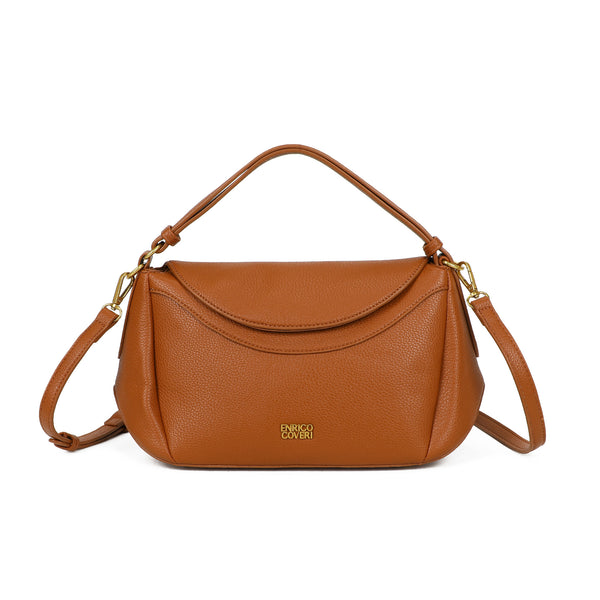 Borsetta a mano in ecopelle con patta Enrico Coveri EC2255