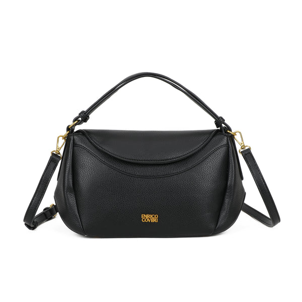 Borsetta a mano in ecopelle con patta Enrico Coveri EC2255