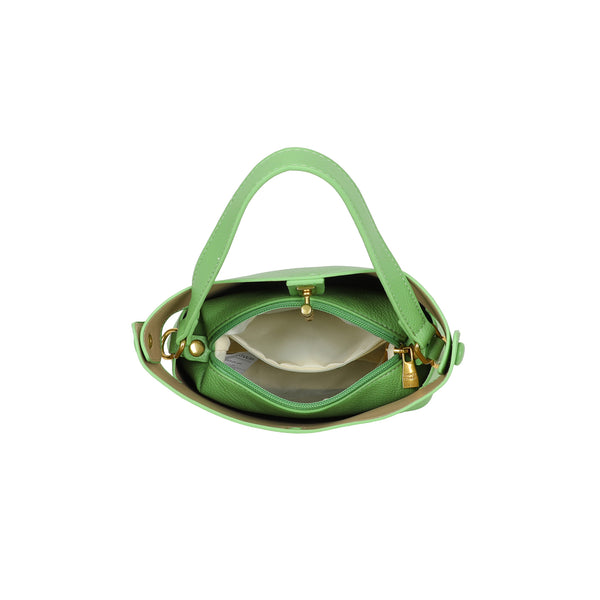 Borsa shopper in ecopelle Enrico Coveri con chiusura turn lock e pochette rimovibile EC2251