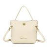 Borsa shopper in ecopelle Enrico Coveri con chiusura turn lock e pochette rimovibile EC2251