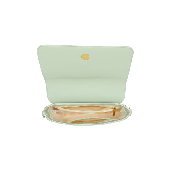 Borsa a patta traforata in ecopelle Enrico Coveri con tracolla in tessuto EC2236