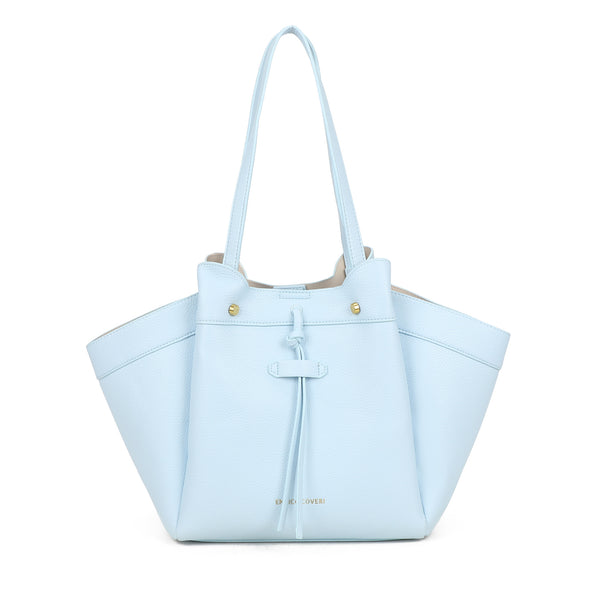 Borsa shopper a spalla in ecopelle con borchie e laccio decorativo Enrico Coveri EC2263