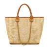 Borsa shopper in rafia ed ecopelle EC6275 Enrico Coveri