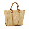 Borsa shopper in rafia ed ecopelle EC6275 Enrico Coveri