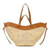 Borsa shopper mezzaluna in rafia ed ecopelle EC6276 Enrico Coveri
