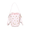 Borsa a secchiello in ecopelle con borchie e chiusura a coulisse VC523