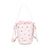 Borsa a secchiello in ecopelle con borchie e chiusura a coulisse VC523