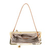 Borsa in rafia ed ecopelle a chiusura a scatto in metallo MB6313