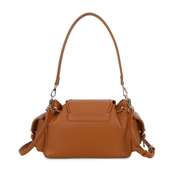 Borsa a spalla in ecopelle con patta e tasche laterali VC2012