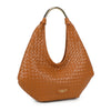 Shopper a spalla in ecopelle intrecciata e manico in metallo Valentino Creations VC2027