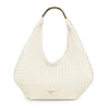 Shopper a spalla in ecopelle intrecciata e manico in metallo Valentino Creations VC2027