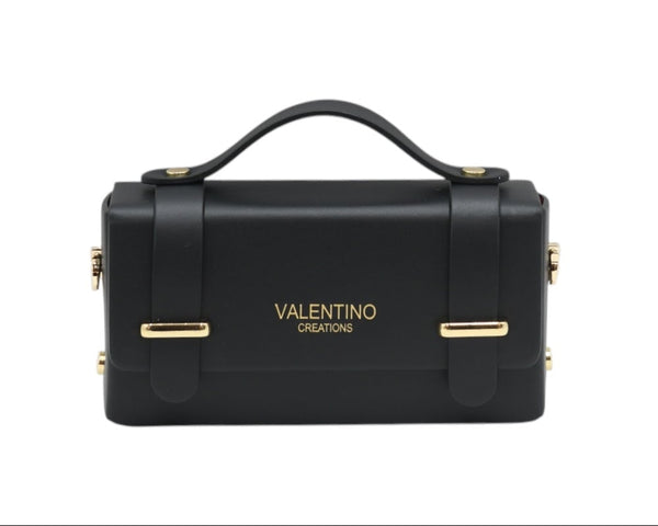 Borsa in vera pelle VALENTINO Creations con inserti in acciaio V853