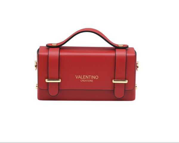Borsa in vera pelle VALENTINO Creations con inserti in acciaio V853