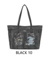 Borsa shopper in jeans Enrico Coveri EC6296 con disegno frontale