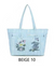 Borsa shopper in jeans Enrico Coveri EC6296 con disegno frontale